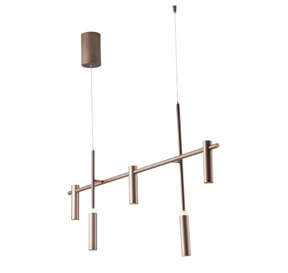 Sospensione LED in alluminio bronzo ,diffusori in acrilico e luce biemissione 35W 3600LM 4000°k CANDLE-S5 Sospensione LED in alluminio bronzo ,diffusori in acrilico e luce biemissione 35W 3600LM 4000°k CANDLE-S5